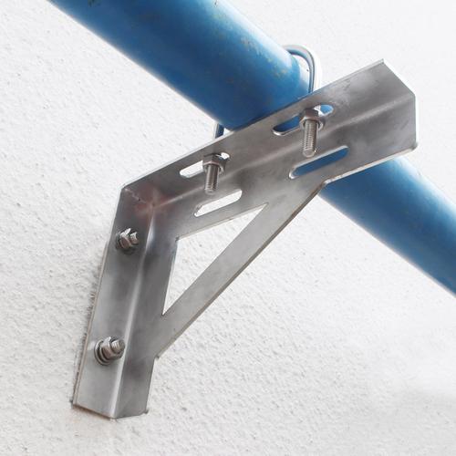 不锈钢气管道固定支架三角支撑 l型角铁角钢消防管托架u型