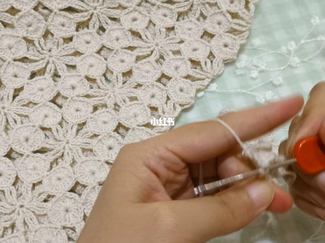 铜钱花单元花教程二_教程_阮氏家纺(保利店)攻略_钩针