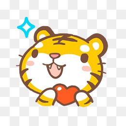 黑板报老虎头像卡通画图片大全