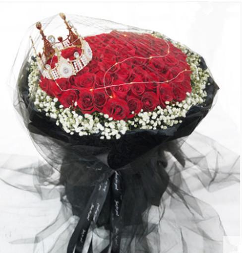情人节订购鲜花红玫瑰花束礼盒情人节重庆送花送女朋友送老婆生日