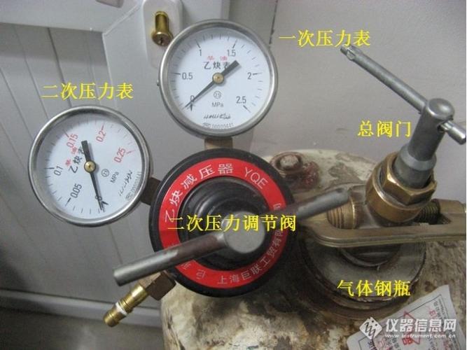 乙炔减压阀的构造和各部件名称