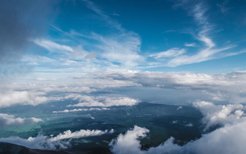 壁纸 蓝天,云彩,顶视图 3840x2160 uhd 4k 高清壁纸, 图片, 照片