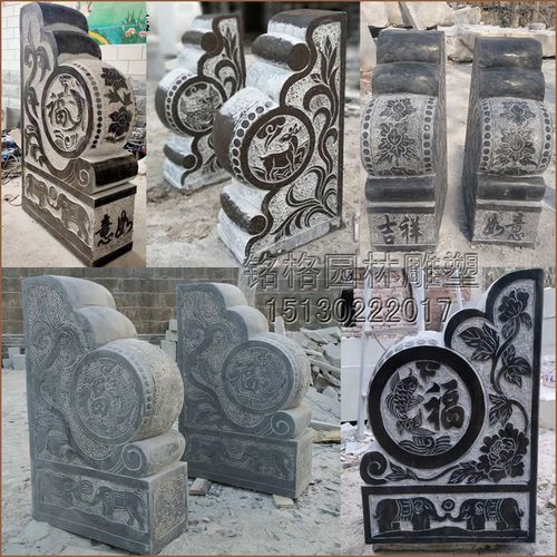 门前仿古石雕门墩抱鼓石家用门墩石鼓青石门墩做旧汉白玉抱鼓石墩