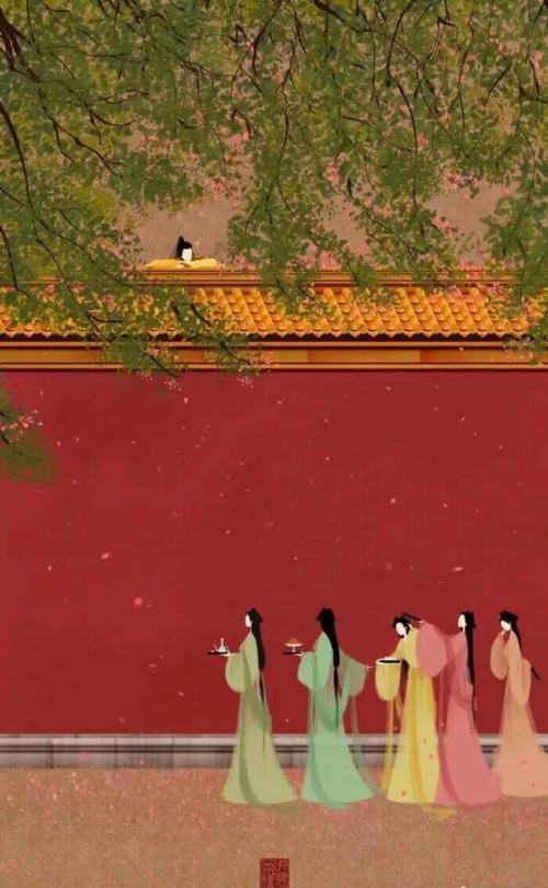 古风壁纸桌面聊天背景意境宫墙