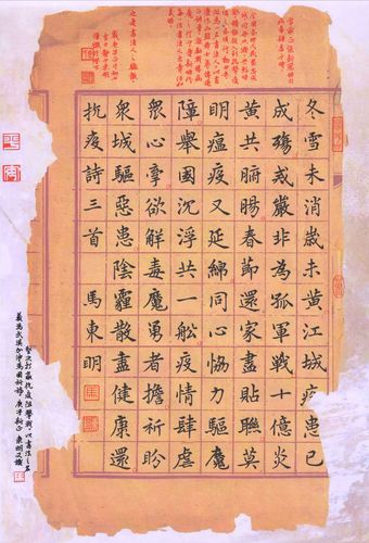 【艺心战疫 共克时艰】中国硬笔书协楷书委大书法作品网络展(1)