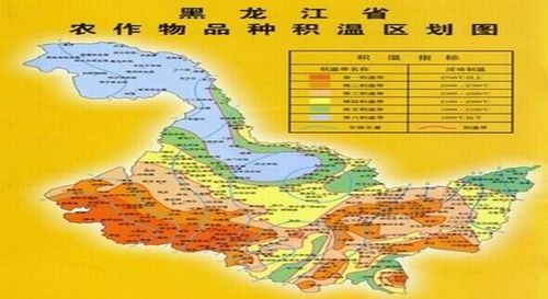 图8 黑龙江省农作物品种积温区划同时,水稻种植面积也在稳中有增,但