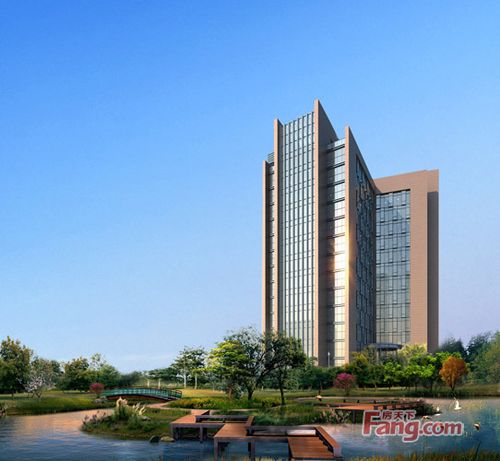 青羊工业总部基地全景生态写字楼效果图
