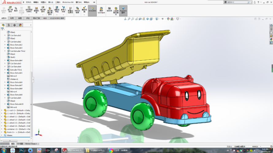 solidworks模型分享:儿童汽车玩具