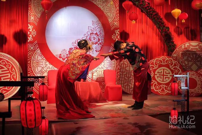 执子之手 中式婚礼 红色婚礼 中西合并