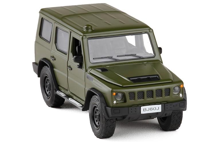 合金北京吉普车2020金属bj2020越野车军事仿真汽车模型摆件 大脚车