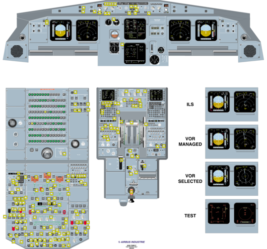 a320驾驶舱面板【带讲解】