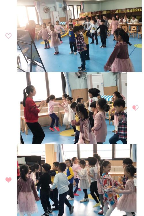 探索小步舞曲的基本舞步,孩子们跟着音乐跳起小步舞曲的基本舞步