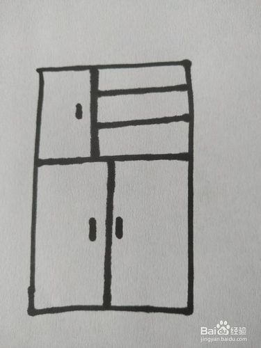 怎么画柜子的儿童画呢?