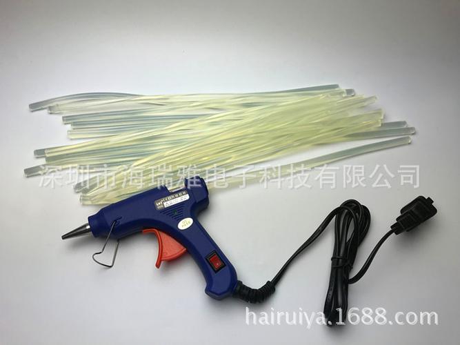 批发20w热熔胶枪diy手工工具带开关指示灯胶枪 胶棒7mm 带指示灯