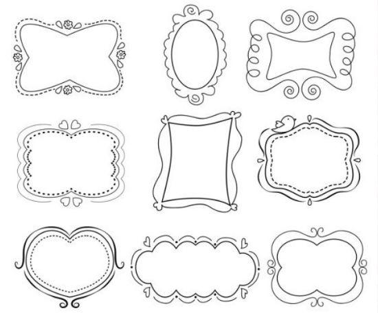 【手账素材】可爱的手帐边框元素
