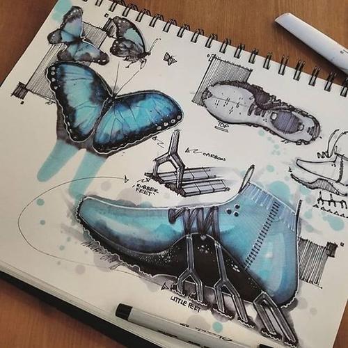 看到这些仿生学设计手绘,简直惊呆了,原来大自然是最美的线条和色彩