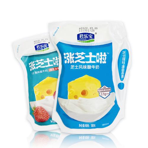 君乐宝涨芝士啦风味发酵乳180g酸奶芝芝多莓味益生菌牛奶芝士原味12袋