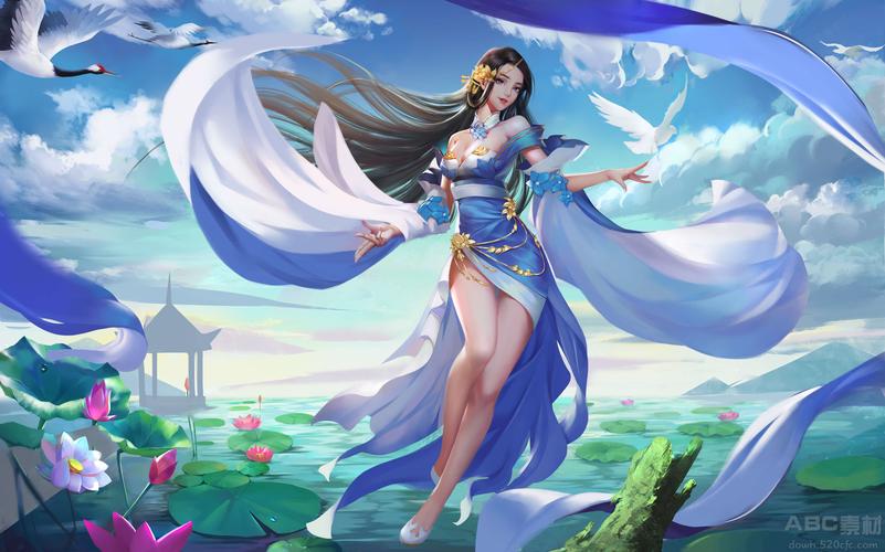 [精美壁纸] 超美古风原画与3d美女高清壁纸 808p