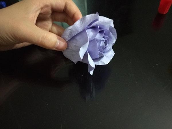 仿真纸藤玫瑰花教程