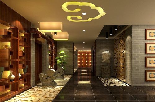 广州怡心spa会所装修设计3d效果图