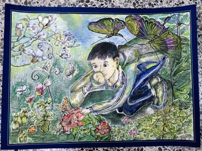 绘画初中组一等奖作品:杭州市十三中教育集团(总校) 卢嘉佳 《美丽的