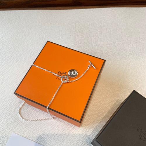 藏书章系列 银币法式风情项链锁骨链_锁骨链_法式风格_项链_爱马仕