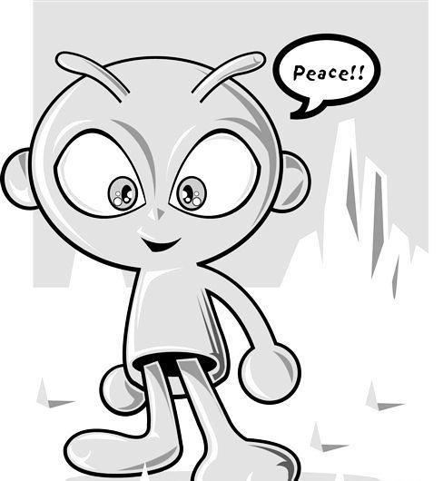 夸张拟人卡通动漫形象简笔画