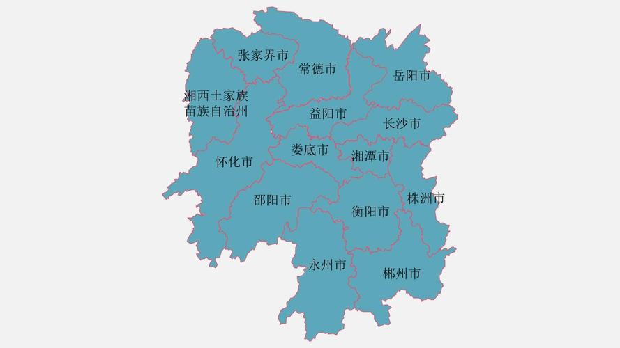 湖南地图高清全图矢量可编辑全省市行政区划地图