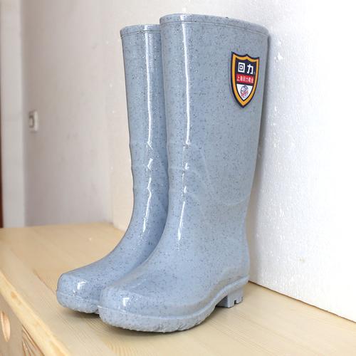雨靴牛筋底女鞋防水高筒鞋 深筒胶鞋长筒套鞋中筒 回力雨鞋女水鞋