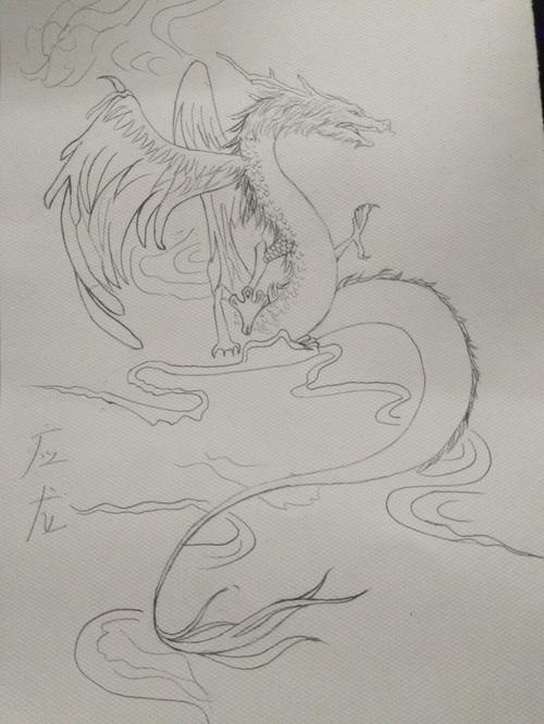 最近好爱画神兽啊,我知道画的不怎么样!_绘画_文化