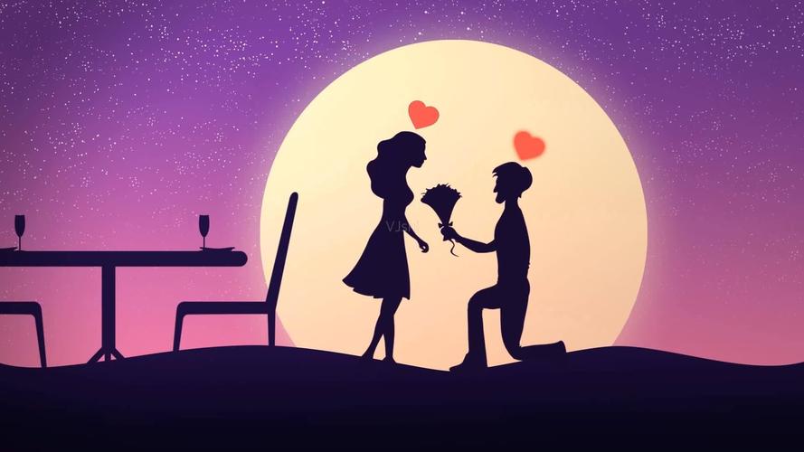 唯美求婚婚礼片头模板