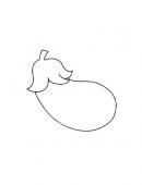 茄子简笔画图片 蔬菜简笔画图片大全