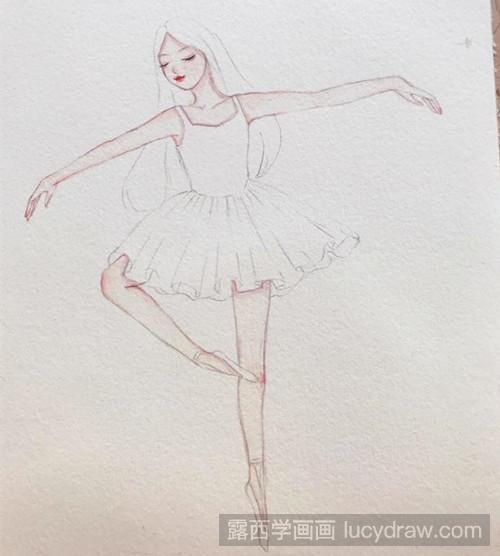 教你画芭蕾舞女孩