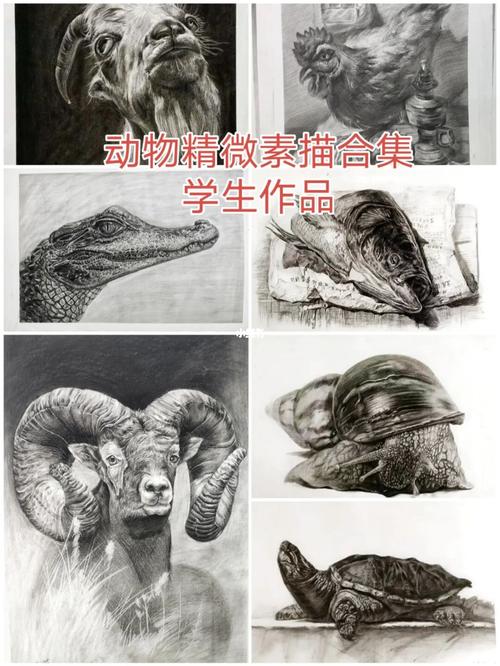 动物精微素描‖_素描_艺考_绘画_信丰锦绣大酒店攻略