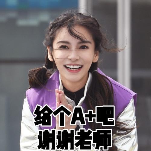 杨颖交作业表情包