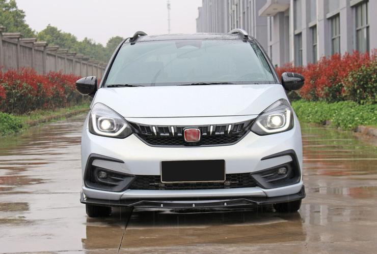 适用第四代21款飞度改装前铲尾翼百叶窗侧裙fit飞度前