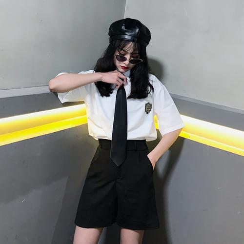 新品直营学生jk制服套装网红同款衣服女装酷酷女孩穿搭女夏冷淡风可盐