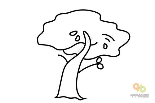 杨树简笔画大全