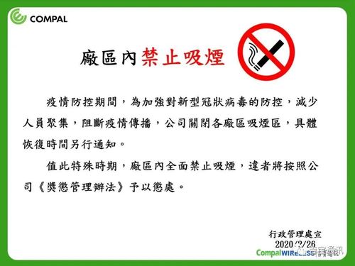 厂区内禁止吸烟