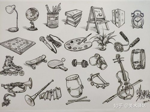 场景速写中的小道具,快收藏起来拿去临摹吧