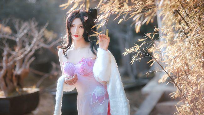 cos:王者荣耀貂蝉晚宴礼服cos正片@四娘