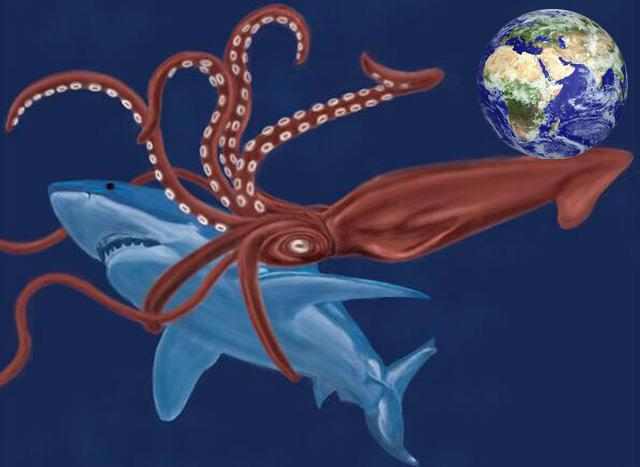 欧洲神话有一种百米长的海洋巨妖可能是巨枪乌贼