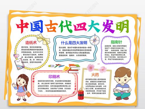 手抄报 学科手抄报 语文手抄报 > 古代四大发明小报读书爱国手抄电子
