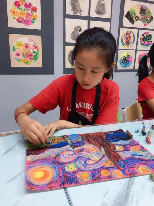 小花学重磅蜡棒画