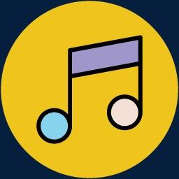 卡通音符元素矢量图片