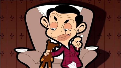 憨豆先生卡通版憨豆看电视没遥控换台好麻烦