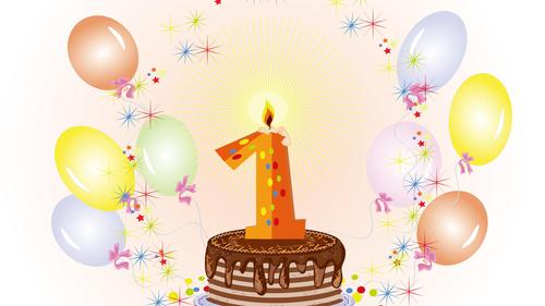 生日快乐庆祝蛋糕宽屏壁纸