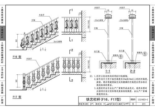 15j403-1,《楼梯 栏杆 栏板(一)》