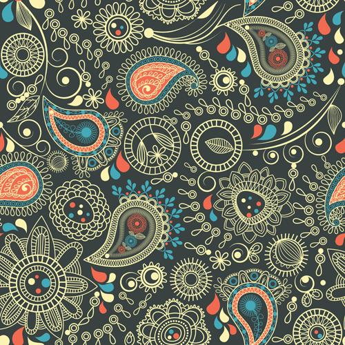欧式佩兹利图案 motif of paisley
