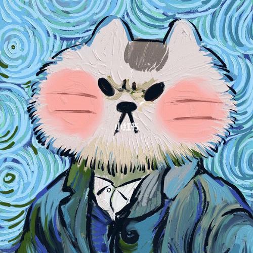 猫咪可爱名画系列头像|闺蜜头像多图_猫咪_壁纸_表情包_头像分享_素材